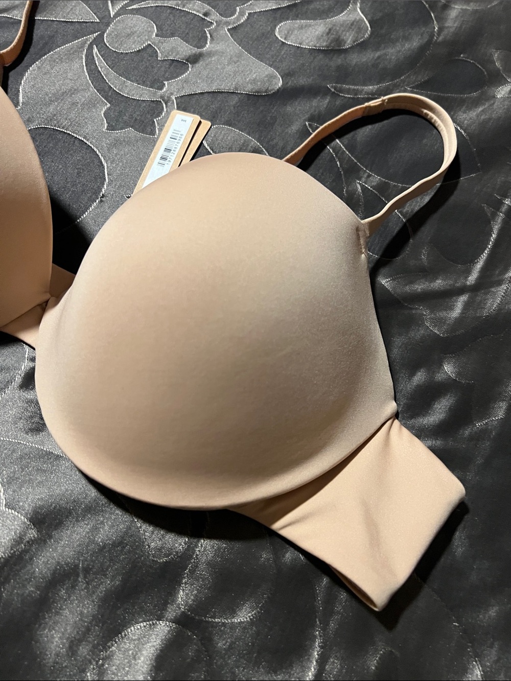 NWT SKIMS CustomFit Plunge Bra Clay 42C Removable Pads - Picture 3 of 11